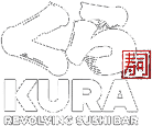 logo kura sushi stacked white