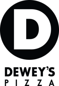 logo deweys pizza stacked
